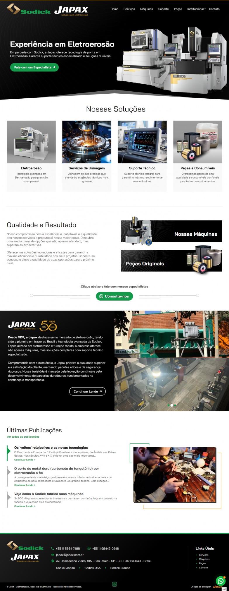 Japax Solução em Eletroerosão