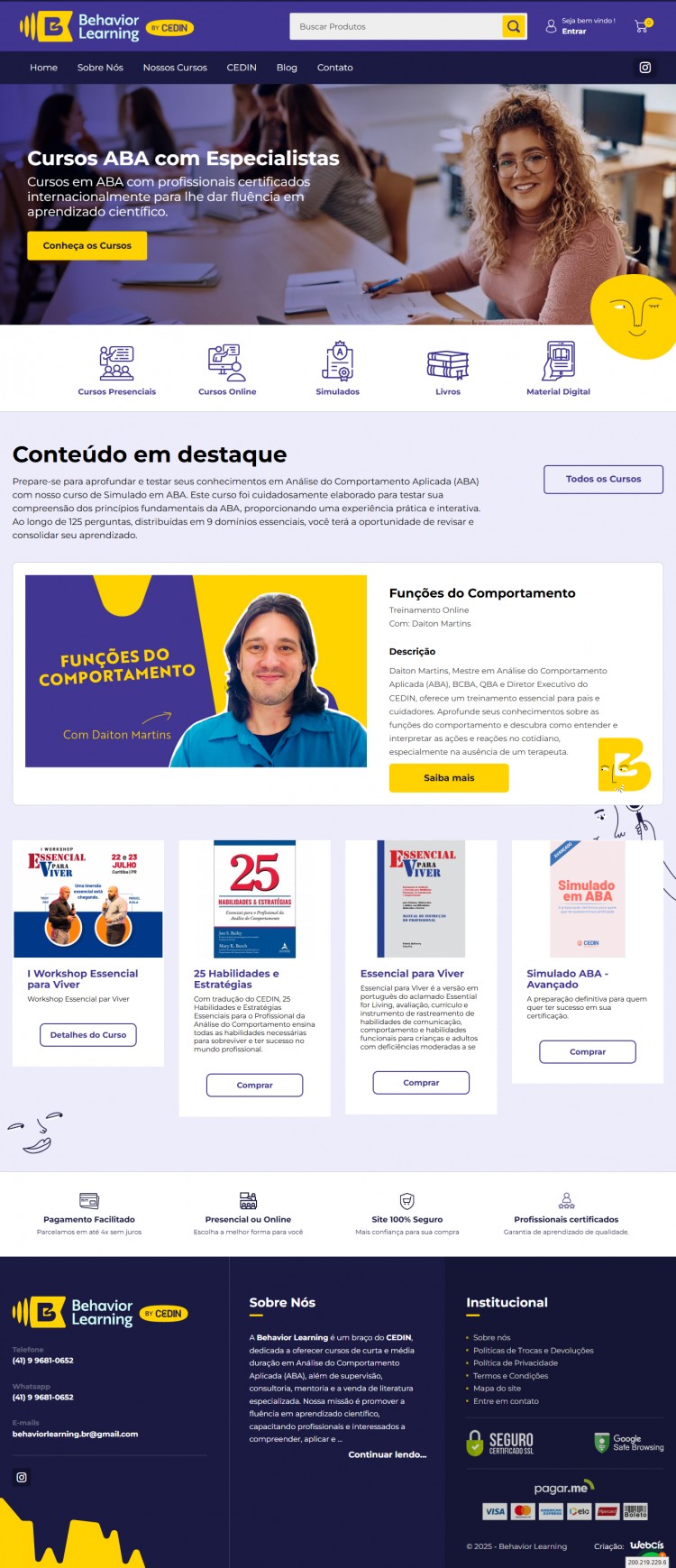 Criação da Loja Virtual - BX Learning Criação da Loja Virtual - BX Learning