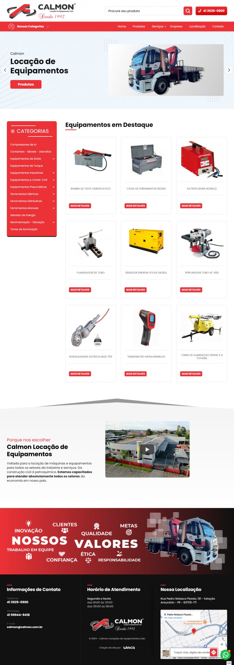 Calmon Locações de Equipamentos