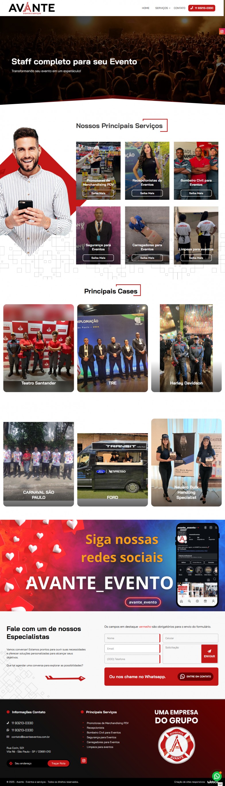Avante: Eventos e Serviços