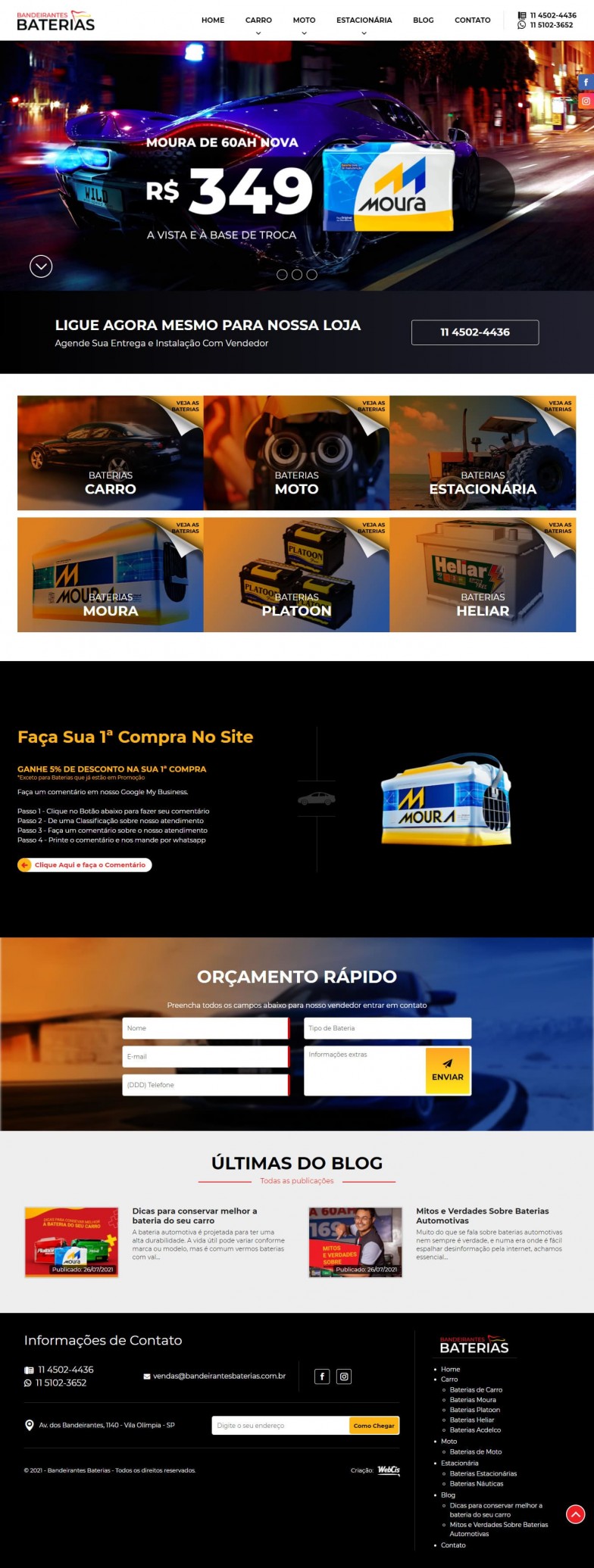 Bandeirantes Baterias